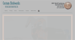 Desktop Screenshot of custombirdworks.com
